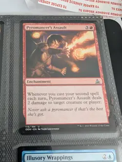 1x Pyromancer's Assault - NM English MTG - Oath of the Gatewatch (G) - Image 1