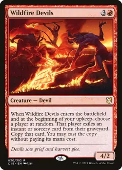 MTG Wildfire Devils [Commander 2019] Near Mint Magic - Image 1