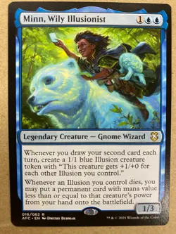 MTG 1x Minn, Wily Illusionist # 16 Commander: Forgotten Realms Magic the x1 NM - Image 1
