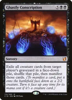 MTG Ghastly Conscription [Commander 2019] Near Mint Magic - Image 1