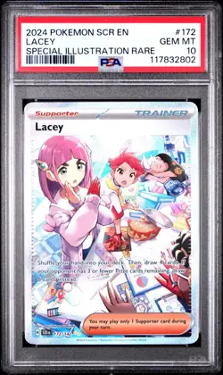 PSA 10 Pokemon Stellar Crown Lacey Special Illustration Rare 172/142 - Image 1