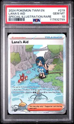 PSA 10 Pokemon Twilight Masquerade Lana's Aid Special Illustration Rare 219/167 - Image 1