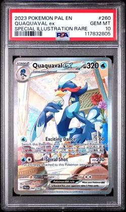 PSA 10 Pokemon Paldea Evolved Quaquaval ex Special Illustration Rare 260/193 - Image 1