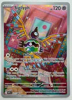 Sigilyph 121/086 Illustration Rare - Pokemon TCG: White Flare (Pack Fresh) NM+/M - Image 1