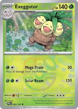 Pokemon Exeggutor (Master Ball Pattern) NM 1st Edition Normal - Image 1