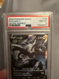 LUGIA V PSA 10 2022 POKEMON SILVER TEMPEST 186/195 ALT ART - Image 3