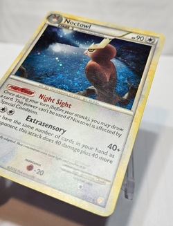 Noctowl 8/123 Holo Rare Heart Gold Soul Silver Base Set Pokemon 7414 - Image 2