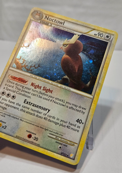Noctowl 8/123 Holo Rare Heart Gold Soul Silver Base Set Pokemon 7414 - Image 3