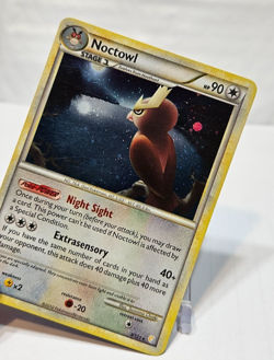 Noctowl 8/123 Holo Rare Heart Gold Soul Silver Base Set Pokemon 7414 - Image 4