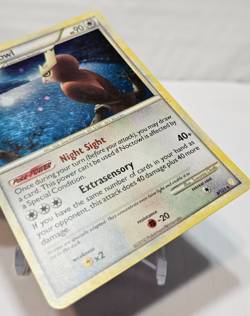 Noctowl 8/123 Holo Rare Heart Gold Soul Silver Base Set Pokemon 7414 - Image 5