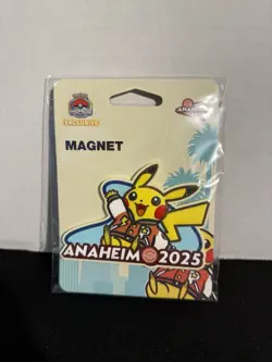 2025 Pokemon World Championships Exclusive Anaheim Magnet Varsity Jacket Pikachu - Image 1