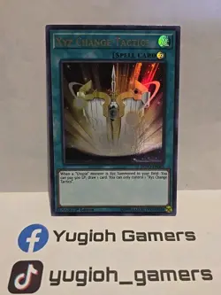 YUGIOH XYZ CHANGE OF TACTICS DUPO ULTRA 1ST EDITION LIGHT PLAYED - Image 1
