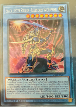 Yugioh - Black Luster Soldier - 1st Ed. - MAZE-EN011 - Collector's Rare - NM/M - Image 1