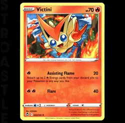 Victini 012/098 Silver Tempest - Common - Pokémon Card TCG - Image 1