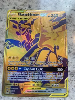 Pikachu&Zekrom GX Tag Team SM248 Promo Pokemon Card TCG - Image 1