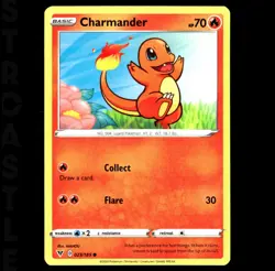 Charmander 023/185 Swsh04: Vivid Voltage - Common - Pokémon Card TCG - Image 1