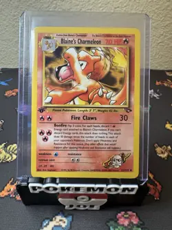Pokemon Card Blaine's Charmeleon 1st Edition Uncommon Gym Challenge 31/132 - LP - Image 1