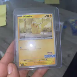 Pikachu SVP214 Illustration Contest 2024 Promo Pokemon Card SV BSP PTCG NM - Image 1