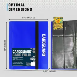 CardGuard Trading Card Binder Pro-Folio - 9 Pocket Binder - Side-Loading Albu... - Image 4