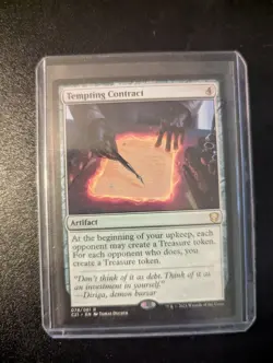 Tempting Contract 078/081 MTG C21 Commander 2021 Regular RARE NM Magic Artifact - Image 1