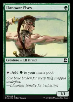Llanowar Elves -Foil Light Play MTG Eternal Masters - Image 1