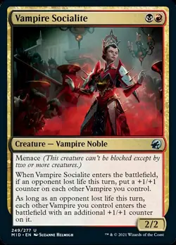 MTG Vampire Socialite [Innistrad: Midnight Hunt] Near Mint Magic - Image 1