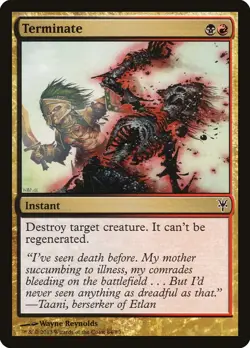 MTG Terminate [Duel Decks: Sorin vs. Tibalt] Lightly Played Magic - Image 1