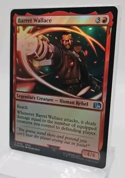 Barret Wallace (FOIL) U #129 MTG Final Fantasy FF7 FFVII FIN EN - FREE SHIP - Image 2