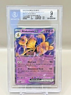 2023-24 Pokemon Scarlet and Violet Black Star Promos Alakazam EX P BGS 9 Mint - Image 1