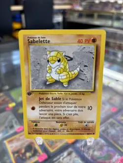 Pokemon 1st Edition Base Set (French) - Sabelette (Sandshrew) - 62/102 - Image 1