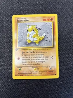 Pokemon 1st Edition Base Set (French) - Sabelette (Sandshrew) - 62/102 - Image 3