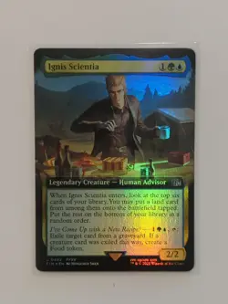 Ignis Scientia (FOIL) (Extended Art) U #492 Final Fantasy MTG FF15 FFXV Magic - Image 1