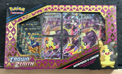 Pokemon TCG: Crown Zenith Premium Playmat Collection Box Morpeko V-Union Sealed - Image 1