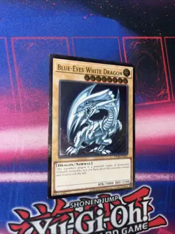 YUGIOH Blue-Eyes White Dragon OP28-EN001 Ultimate Rare NM MISPRINT FOIL SHIFT #2 - Image 2