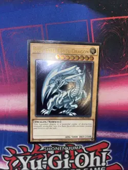 YUGIOH Blue-Eyes White Dragon OP28-EN001 Ultimate Rare NM MISPRINT FOIL SHIFT #2 - Image 4