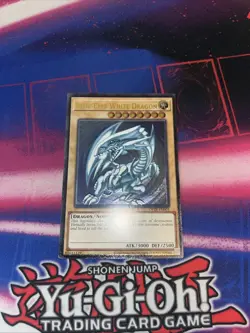 YUGIOH Blue-Eyes White Dragon OP28-EN001 Ultimate Rare NM MISPRINT FOIL SHIFT #2 - Image 5
