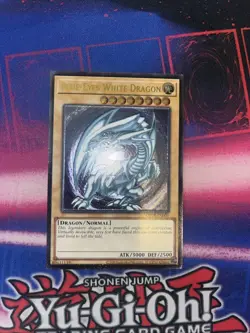 YUGIOH Blue-Eyes White Dragon OP28-EN001 Ultimate Rare NM MISPRINT FOIL SHIFT #1 - Image 1