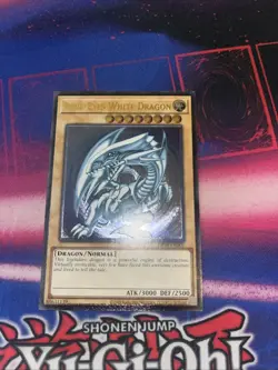 YUGIOH Blue-Eyes White Dragon OP28-EN001 Ultimate Rare NM MISPRINT FOIL SHIFT #1 - Image 2