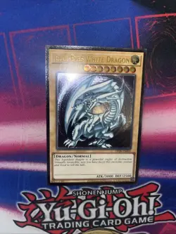YUGIOH Blue-Eyes White Dragon OP28-EN001 Ultimate Rare NM MISPRINT FOIL SHIFT #1 - Image 3