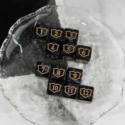 24 Pieces MTG Dice Counters Shield D6 Dice Set Loyalty Life Counter Magic Buff T - Image 3