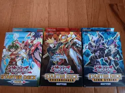Yugioh Starter Deck Lot of 3: Link Strike, Codebreaker, Yuya; English 1st Ed. - Image 1