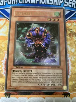 Yugioh Ultimate Insect LV3 RDS-EN007 Utimate Rare 1st Edition HP - Image 1