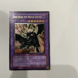 Yugioh Dark Blade The Dragon Knight Rds 1st Ed Lp Ultimate Rare Misprint - Image 1