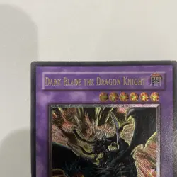 Yugioh Dark Blade The Dragon Knight Rds 1st Ed Lp Ultimate Rare Misprint - Image 2