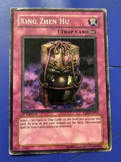 Yugioh Xing Zhen Hu Trap Card 1st Edition 1996 - Image 1