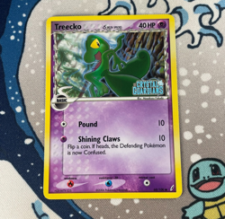 Treecko 68/100 Reverse Holo EX Crystal Guardians Stamped Pokemon Card 2006 LP/NM - Image 1