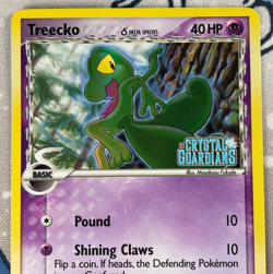 Treecko 68/100 Reverse Holo EX Crystal Guardians Stamped Pokemon Card 2006 LP/NM - Image 2