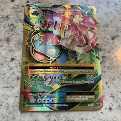 Mega Venusaur EX 100/108 Pokemon card TCG Holo - Image 1