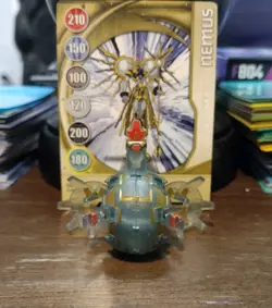 Bakugan Translucent Haos Nemus 505G Gray New Vestroia W/ Card Rare! - Image 1