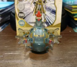 Bakugan Translucent Haos Nemus 505G Gray New Vestroia W/ Card Rare! - Image 2